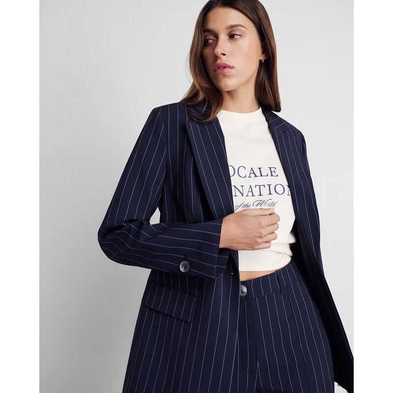 JAG Gia Relaxed Pinstripe Blazer image number 2